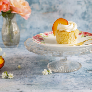 Peaches and cream cake