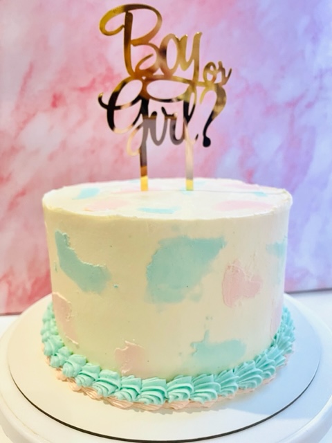 Gender Reveal cake Gender reveal cake