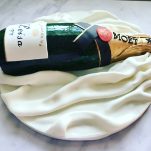 champagne bottle cake
