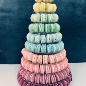 Multicoloured Macarons Tower